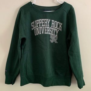 Wide neck SRU hoodie